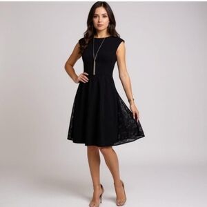 Chic Navy Midi Dress